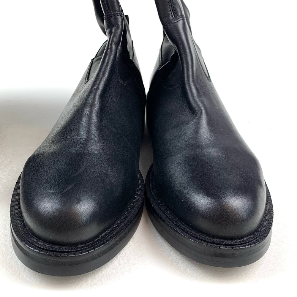 Sam Edelman Narisa Over The Knee Boots Black Leather Low Heel Classic! Size 6.5 - Picture 6 of 9